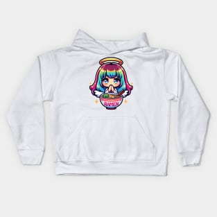 Ramen_Amen Chibi Blessing Kids Hoodie